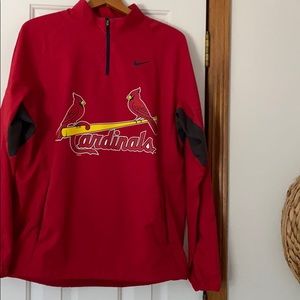 Nike lightweight rain Cardinals pullover w/pockets